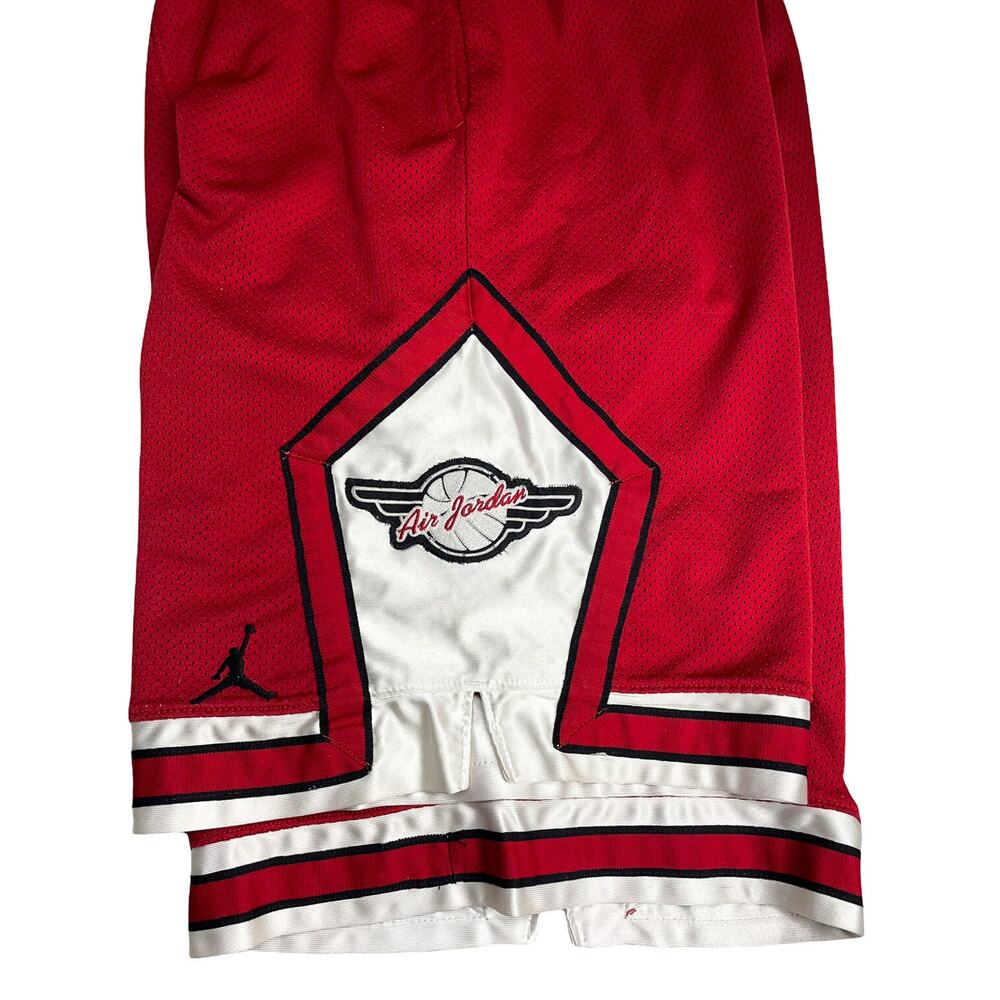 Vintage 90s Nike Air Jordan Basketball Shorts Red Wings Logo Jumpman Mens‎ M